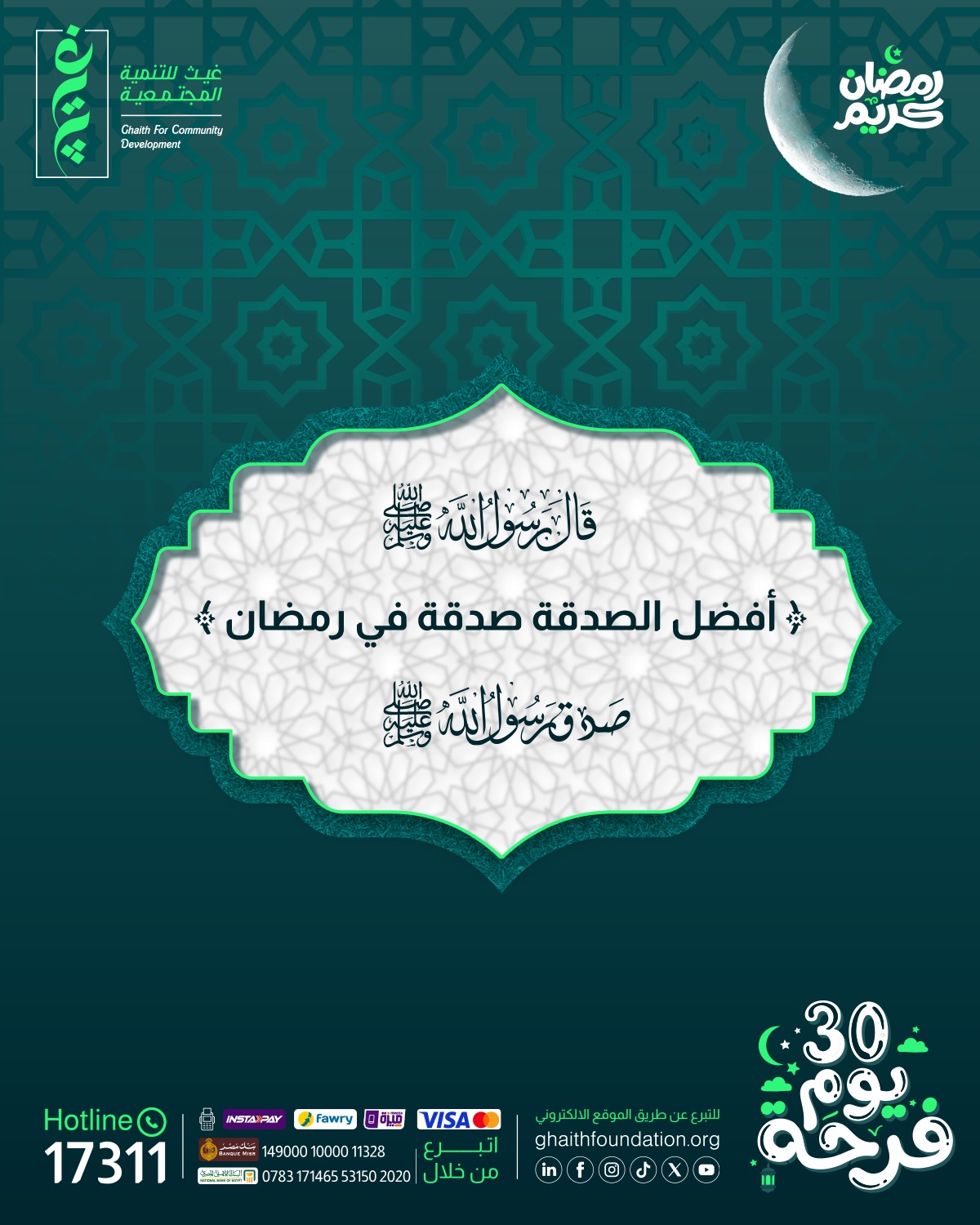 ما هي أفضل الصدقات في رمضان؟ دليل عملي لاختيار الصدقة الأكثر أجرًا